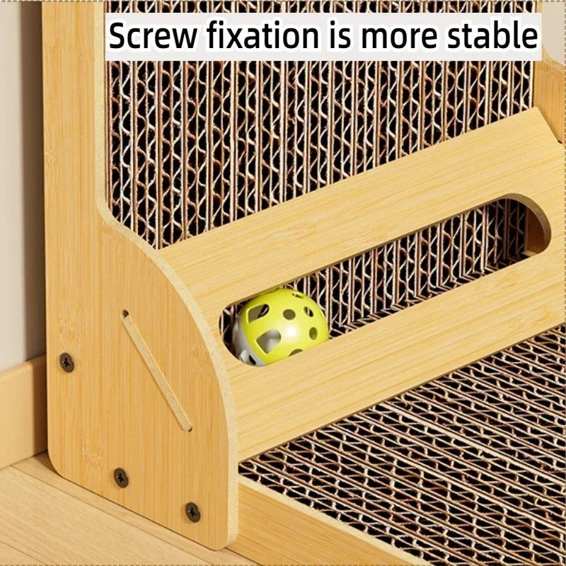 L-Claw Defender™ – L-förmiges Holz-Kratzbrett